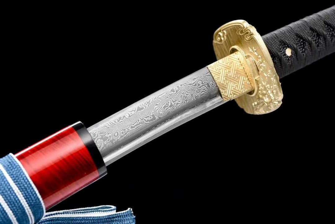【赤月】古兵器 刀装具 日本刀　模造刀 居合刀 武士道 鑑賞用 美術刀 贈り物