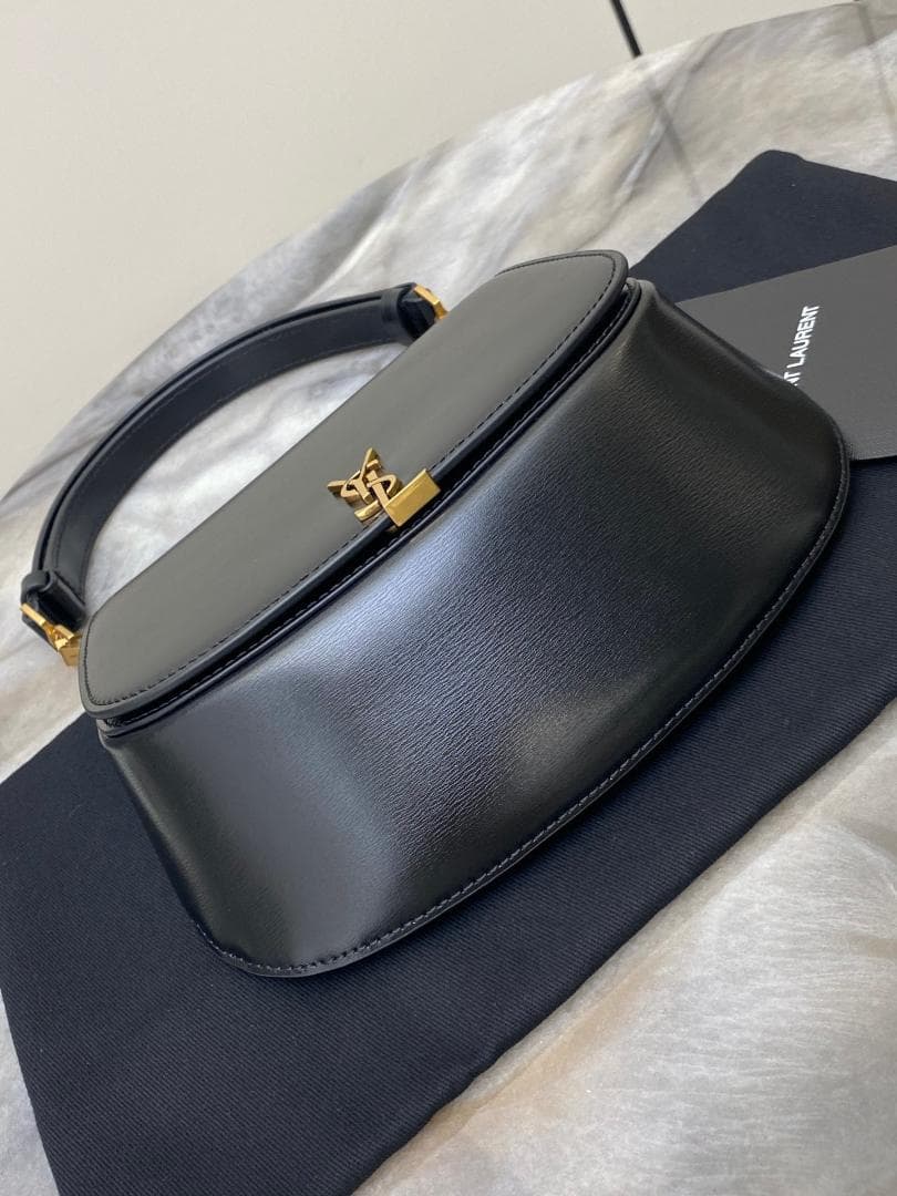 美品 パリ カイア スモール ブラック ショルダーバッグ