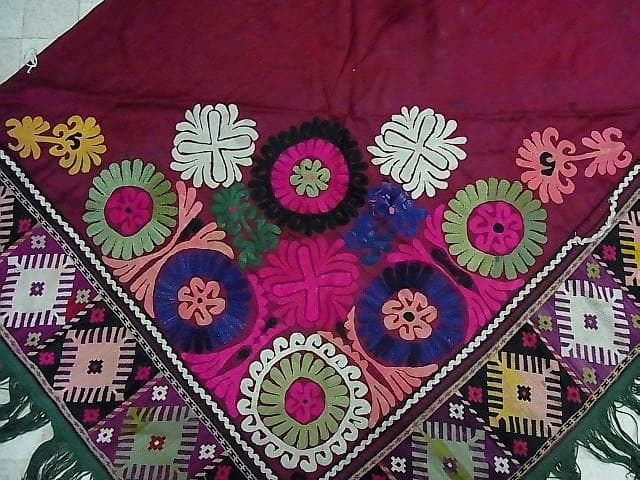 ★T0107★ラカイ (38)　アンティーク　刺繍布　 アフガニスタン　遊牧民族