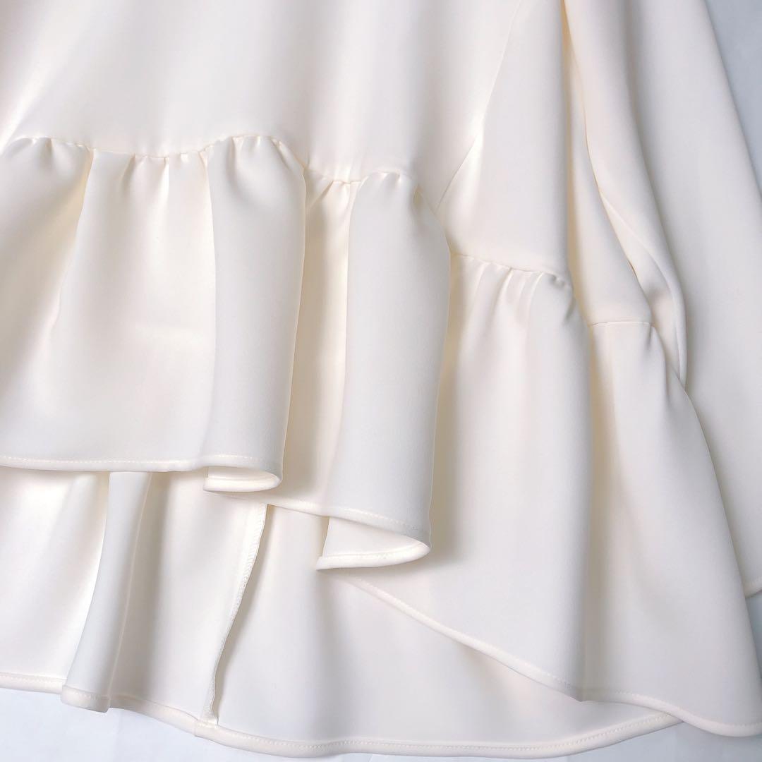 YOKOCHAN ロングスリーブ ヘムギャザー ブラウス 38