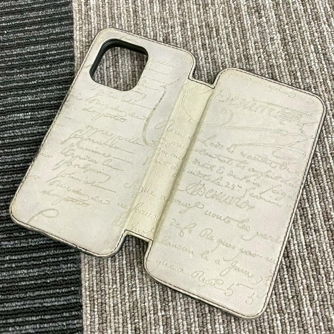BERLUTI　ベルルッティ　iPhoneケース　手帳　カリグラフィー