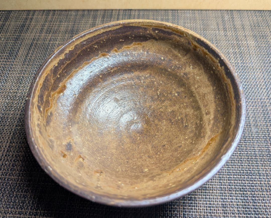 初代　村田陶隠　柿之蔕茶碗　茶道具 茶碗 茶色