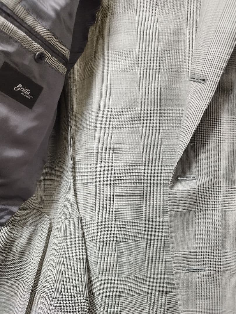 ブリッラ　ジャケット　46　グレンチェック　春夏