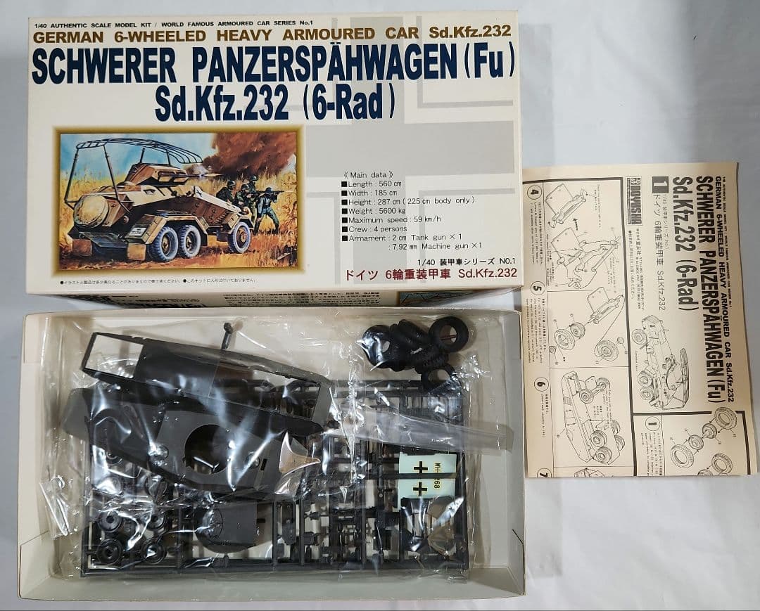 1/40 童友社「ドイツ装甲車シリーズ」4種セット