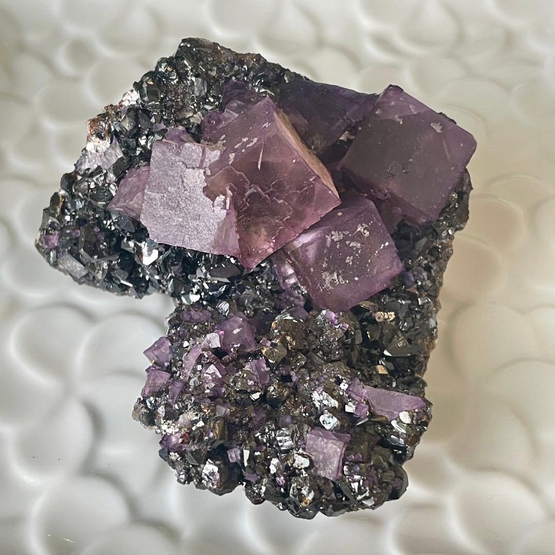 アメリカ イリノイ産 フローライト 蛍石 鉱物標本 原石