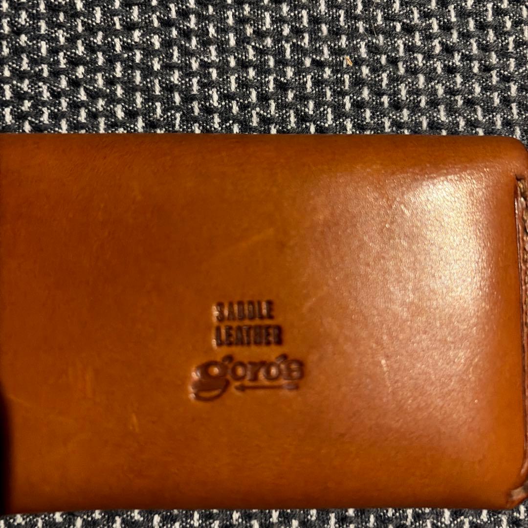 Goro's サドルレザー 名刺入れ ブラウン