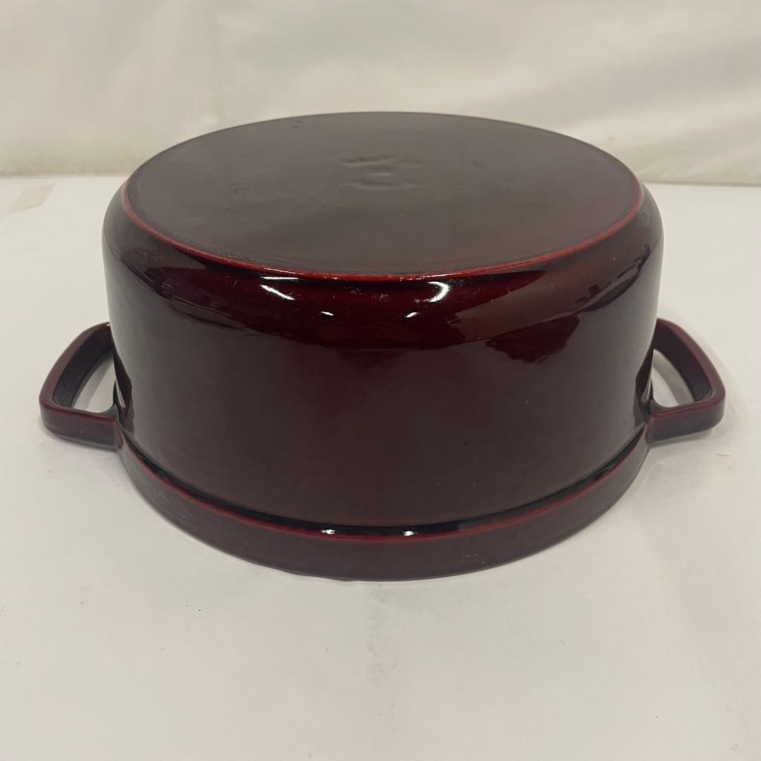LA COCOTTE ラ・ココット STAUB ストウブ赤レッド両手鍋 24cm