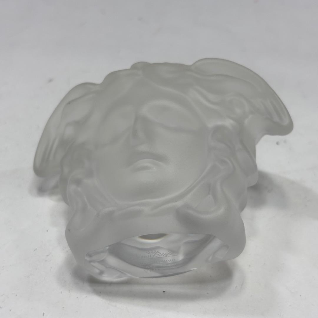 美品【ヴェルサーチ×ローゼンタール本物】オブジェ/クリスタル/3Dメデューサ