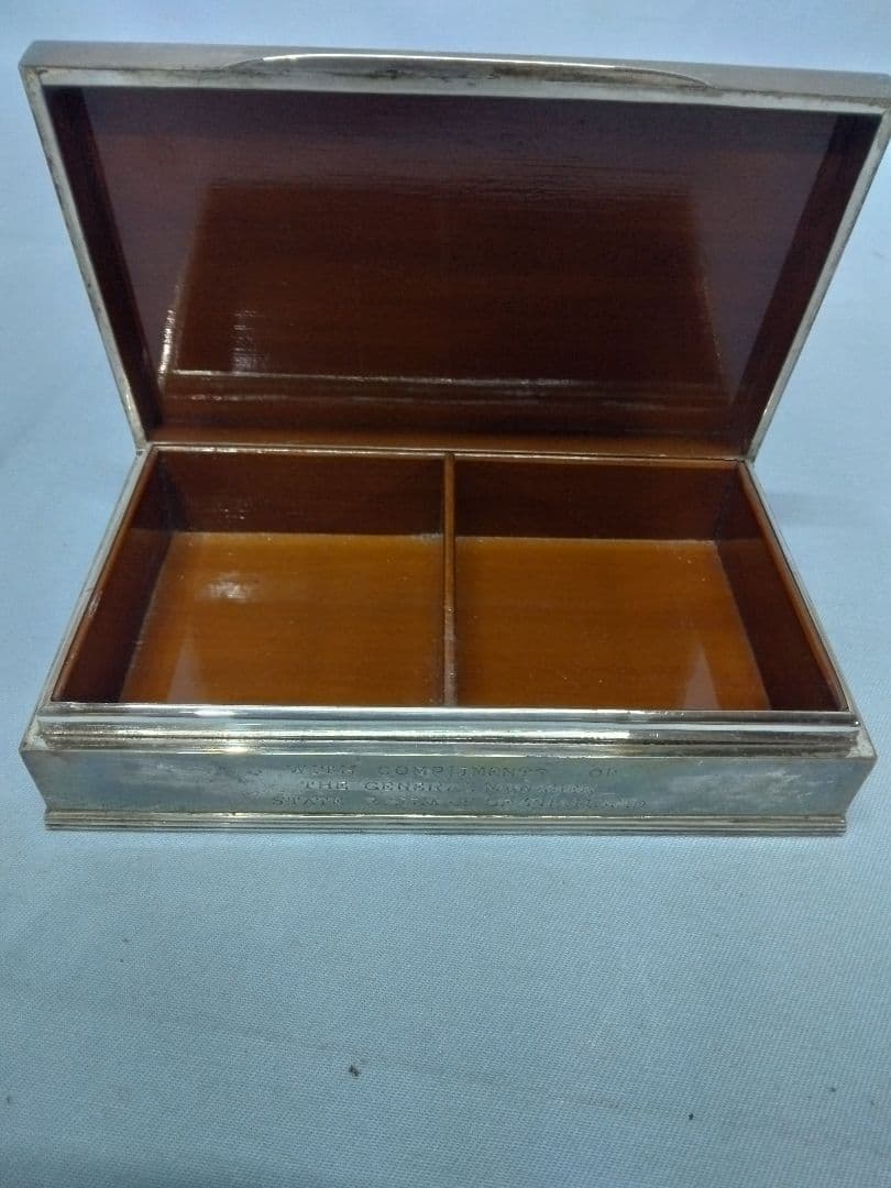 銀製品　タイ国有鉄道　銀製小物入れ　銀製煙草入れ　アンティーク