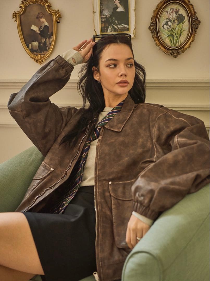 BITTERCELLS Star Leather Jacket レザージャケット