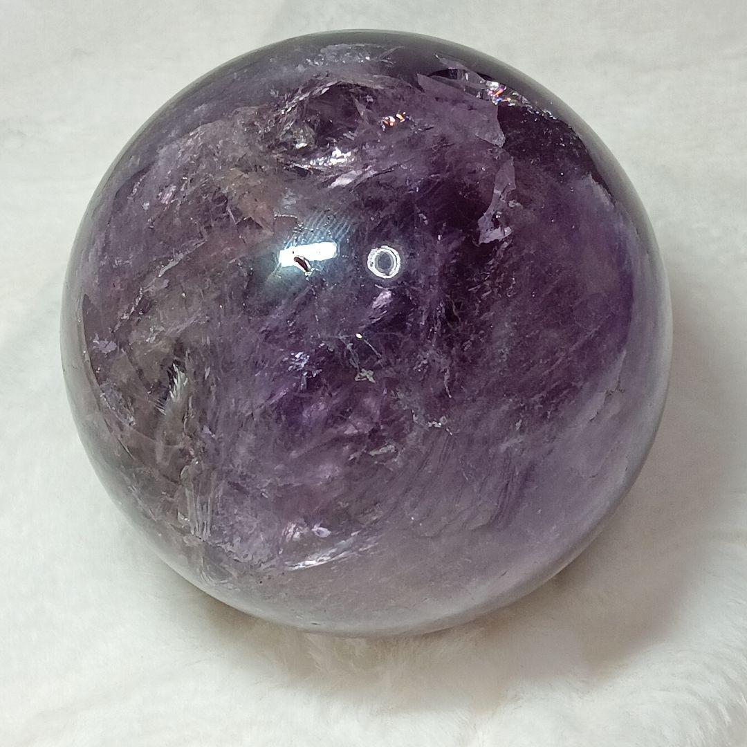 アメジスト 紫水晶 パワーストーン 球形 10.5cm
