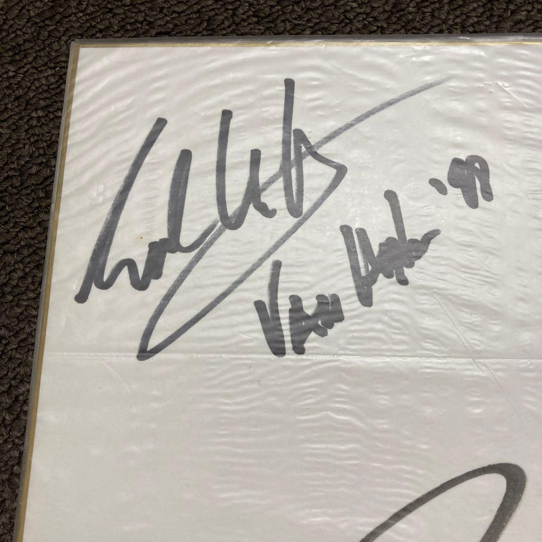 エディ・ヴァン・ヘイレン&B'z松本孝弘　直筆サイン色紙