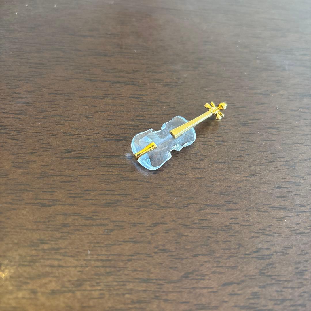 Swarovski バイオリン型金属製置物