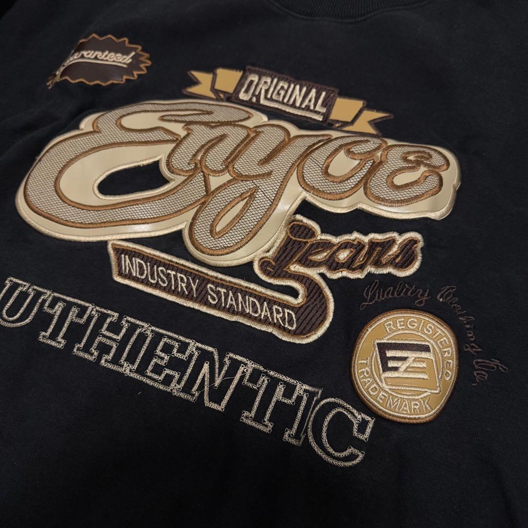 激レア【Enyce】エニーチェ ビッグロゴワッペン トレーナー 黒 サイズXXL