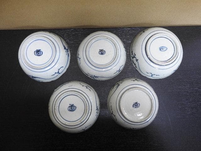 くらわんか皿　五枚　MA55