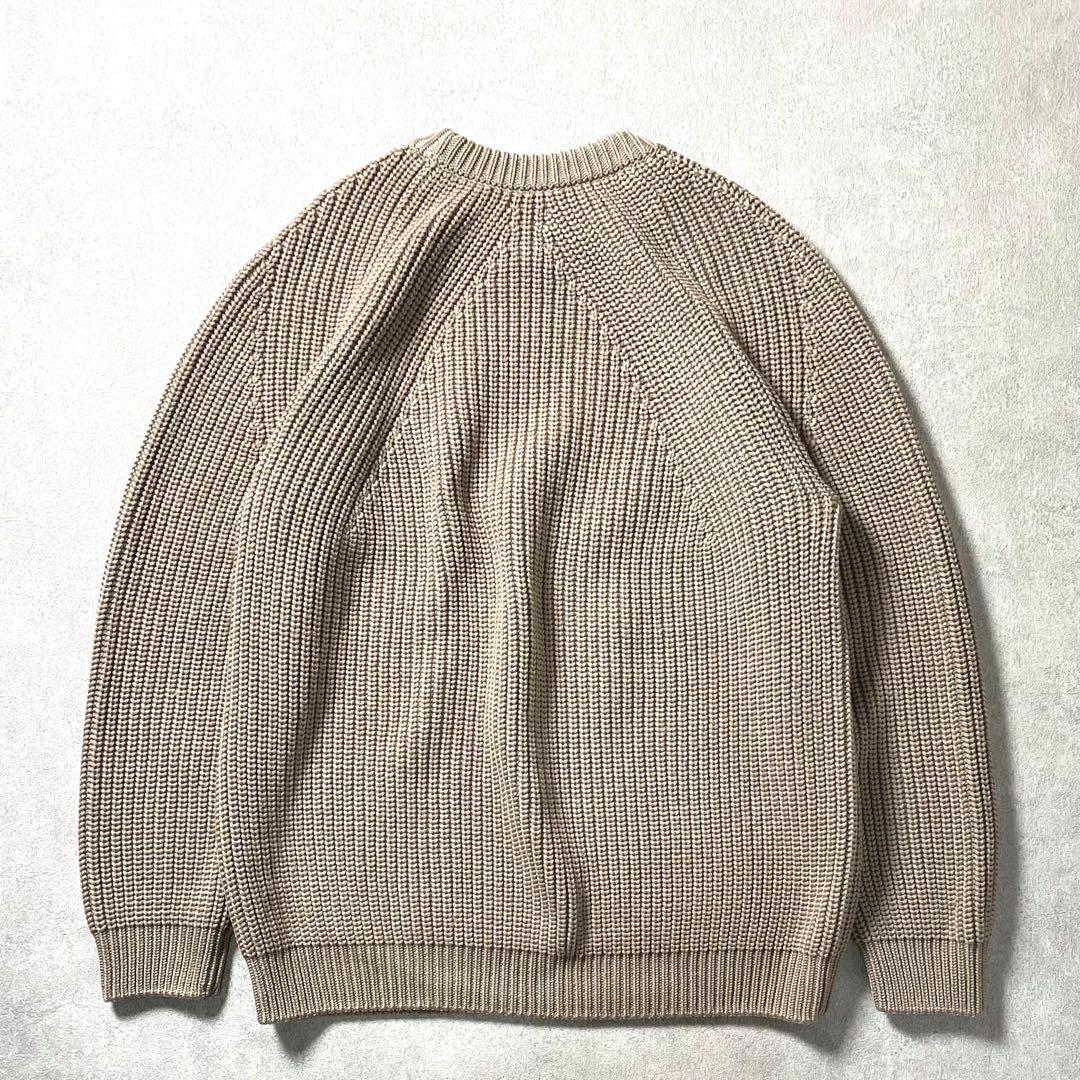 トップス BATONER WOOL SIGNATURE CREW BEIGE SIZE2
