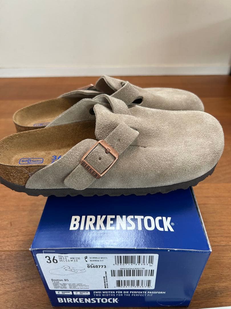 国内正規品BIRKENSTOCK BOSTON TAUPE スエード 36 23