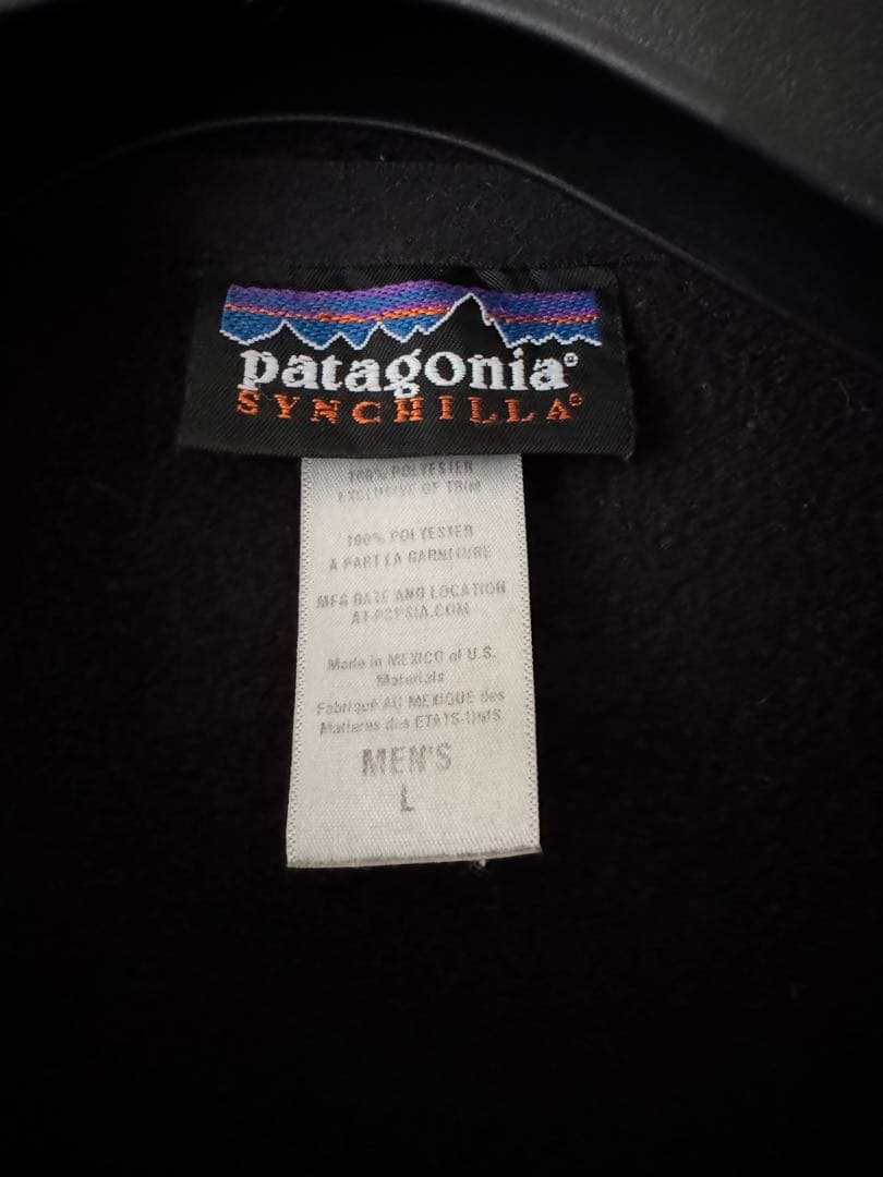 Patagonia パタゴニア シンチラベスト裾ネームBLACK黒