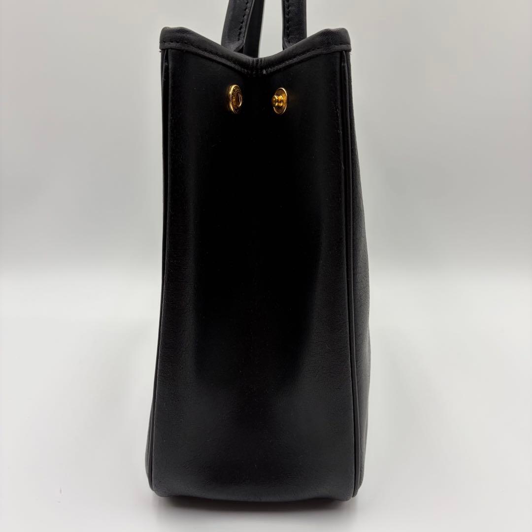 LONGCHAMP ロンシャン ロゾ ハンドバッグ レザー ブラック A4可