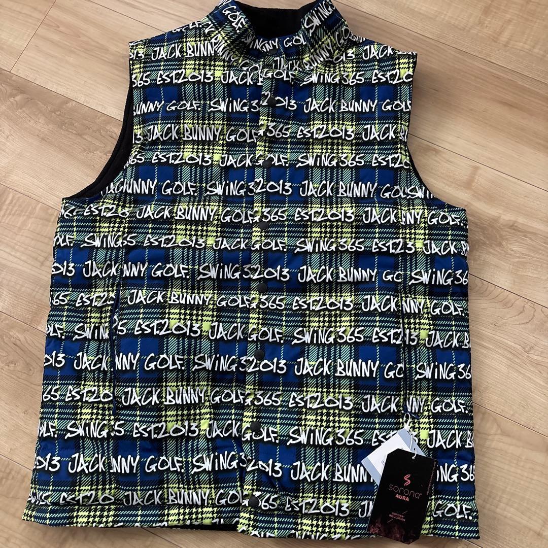 新品　ジャックバニー　メンズ　リバーシブル中綿ベストM パンツL セットアップ