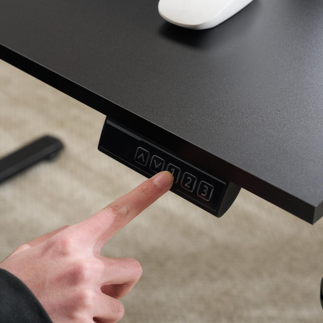 【ブラック】電動昇降デスク スタンディングデスク 幅100cm 昇降式テーブル