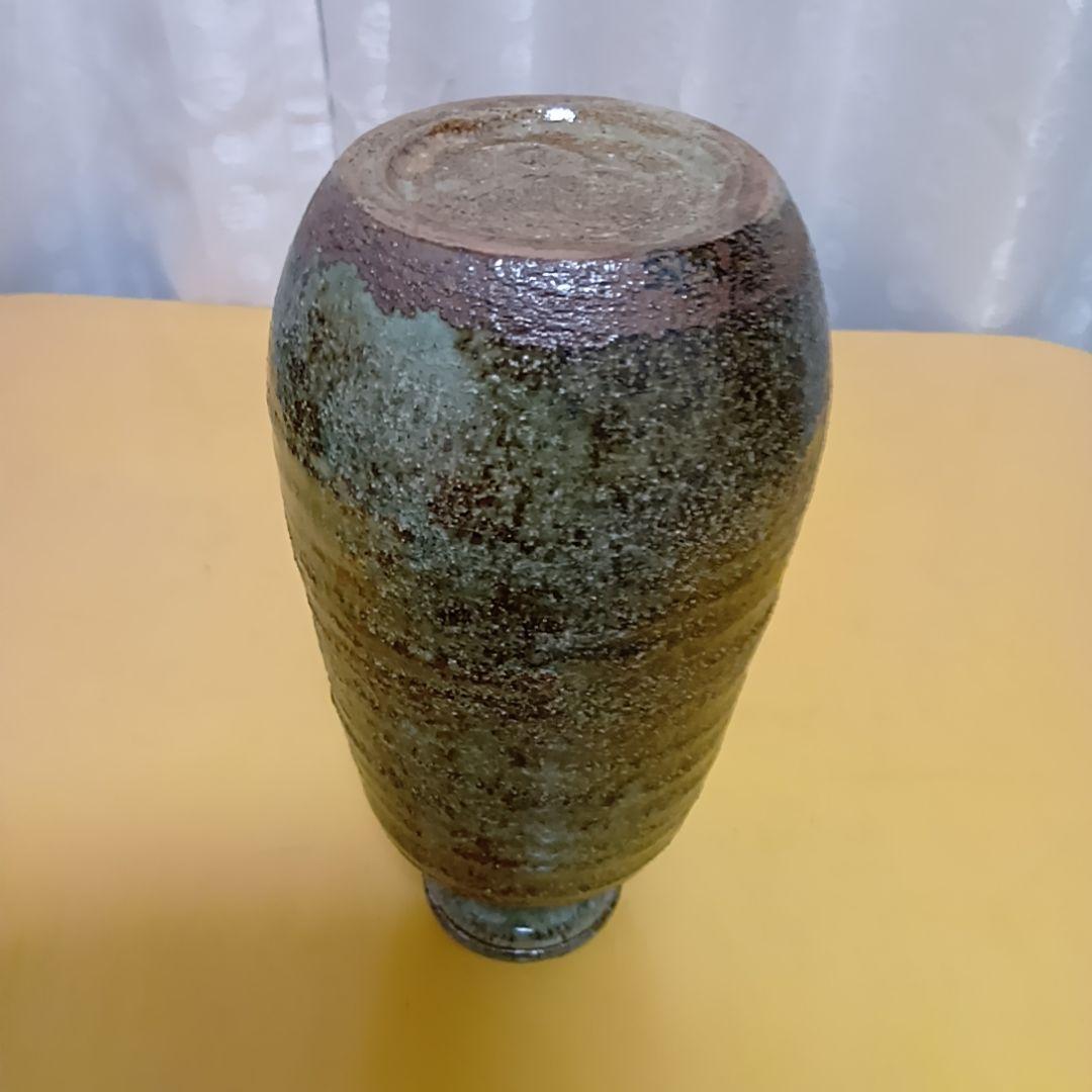 【骨董品】加藤舜陶 灰釉花生 花瓶 花入 共箱 茶道具ほぼ未使用‼️陶芸 美術品