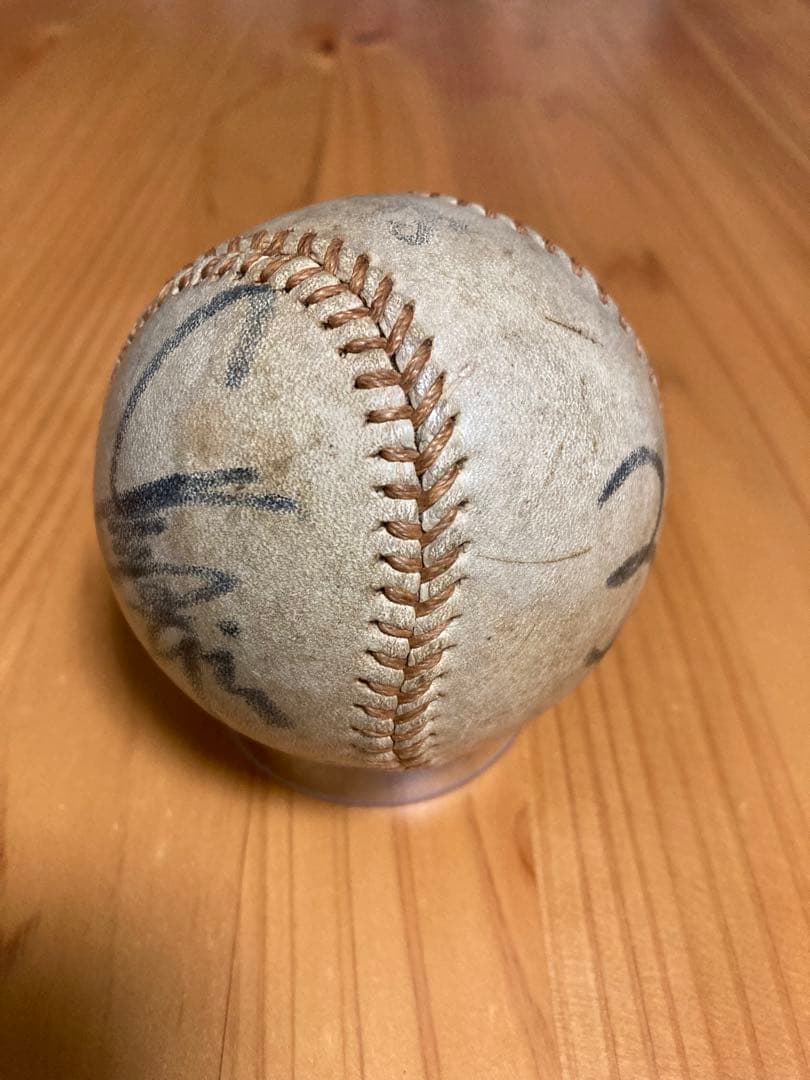 【超稀少】長嶋茂雄　デビュー当時　直筆サインボール　背番号3/GIANTS入り