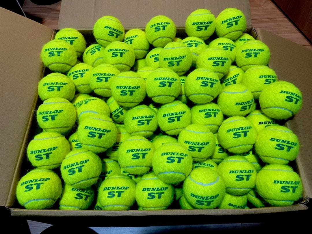 女子練1試合使用　即日発送　中古硬式テニスボール120球