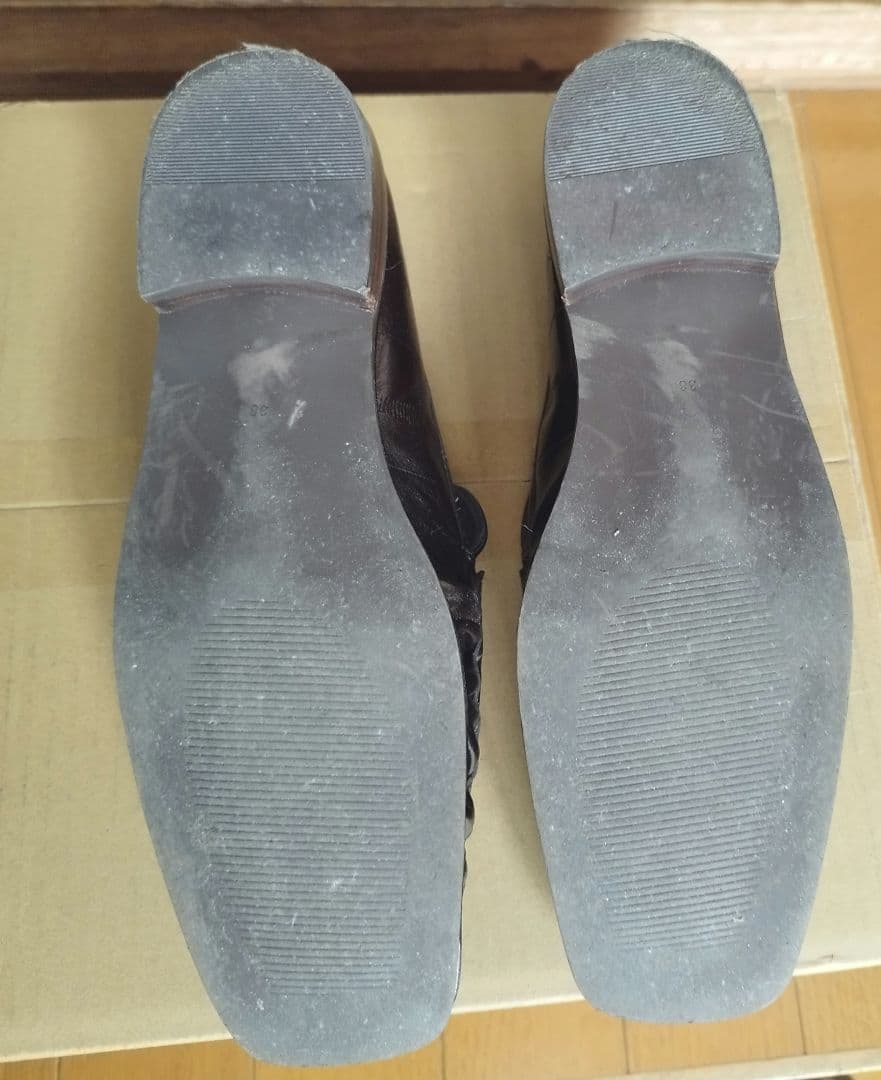 靴 todayful Squaretoe Gather Loafers 38