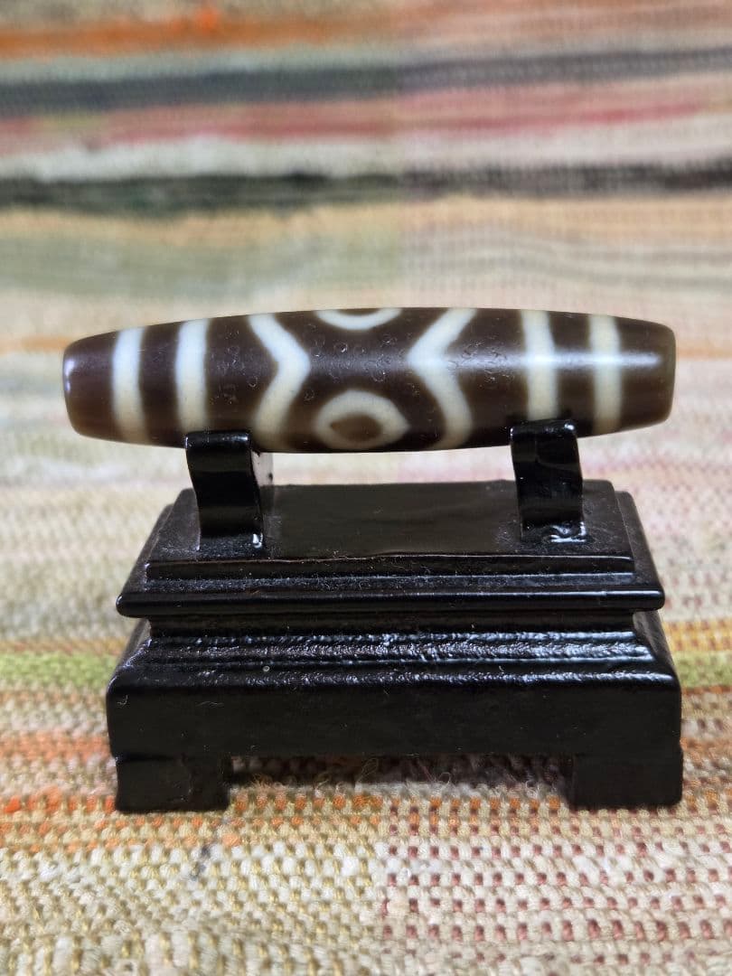 063　天珠　正統派　三眼天珠　dzibeads！