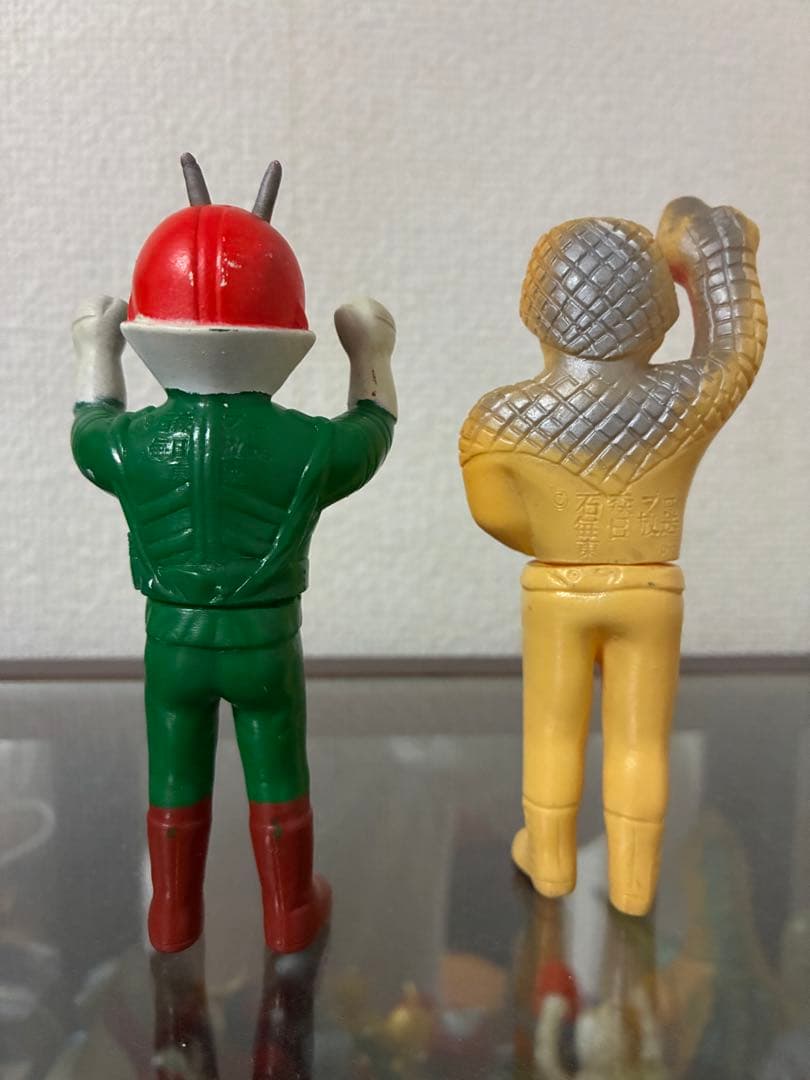 当時物　仮面ライダーV3　コブラ男　ミニソフビ　ポピー　バンダイ