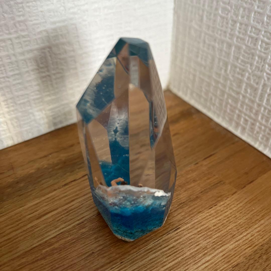 クリスタルキューブ サーフィンオブジェ ハンドメイド