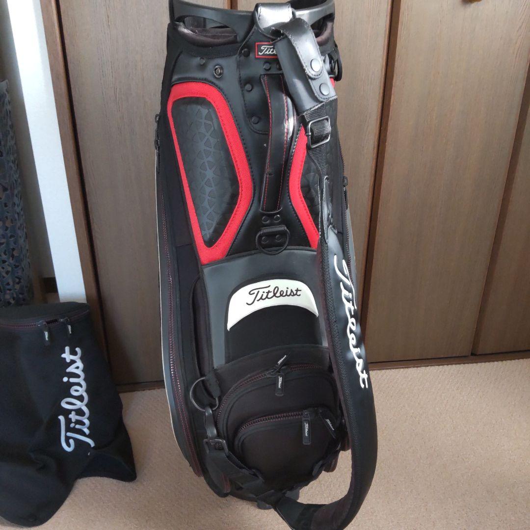 Titleist キャディバッグ ブラック/ホワイト/レッド