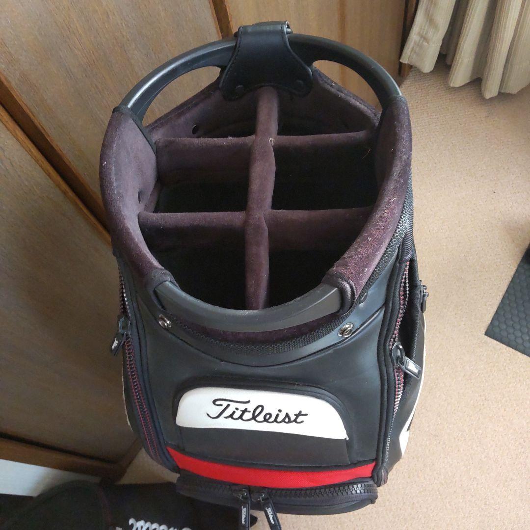 Titleist キャディバッグ ブラック/ホワイト/レッド