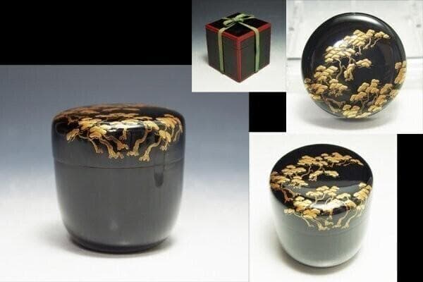 松蒔絵棗 茶道具