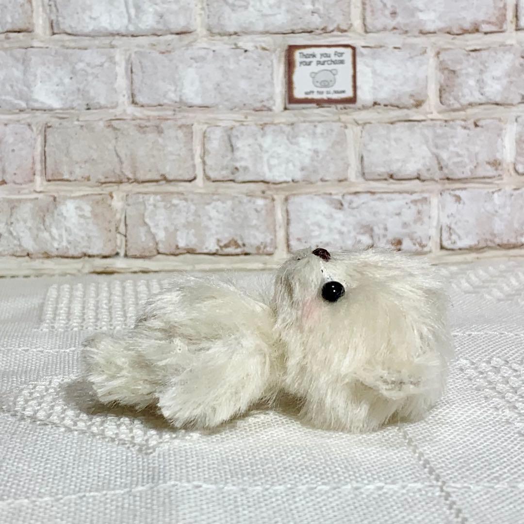 テディベア 白熊 ハンドメイドぬいぐるみ 可愛いちびくまちゃん