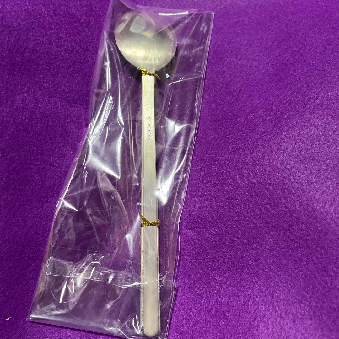 AG 800 銀製スプーン 装飾柄