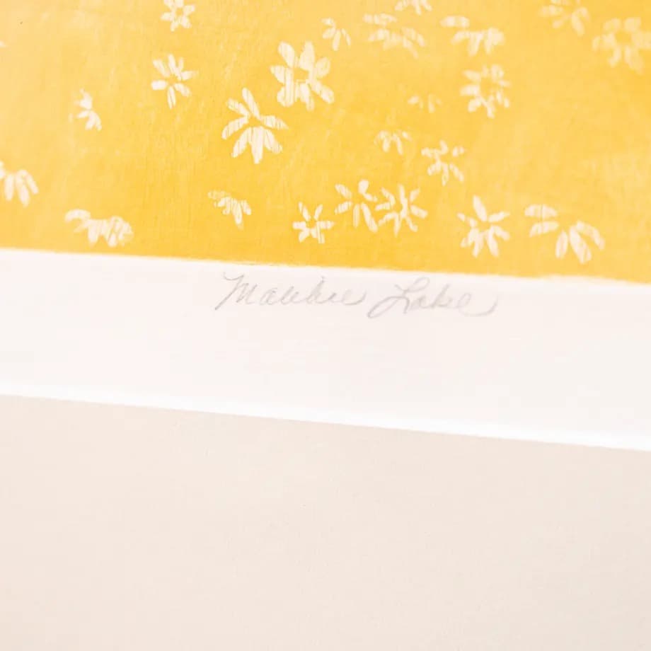 70年代　シルクスクリーン　アート　作品　額縁