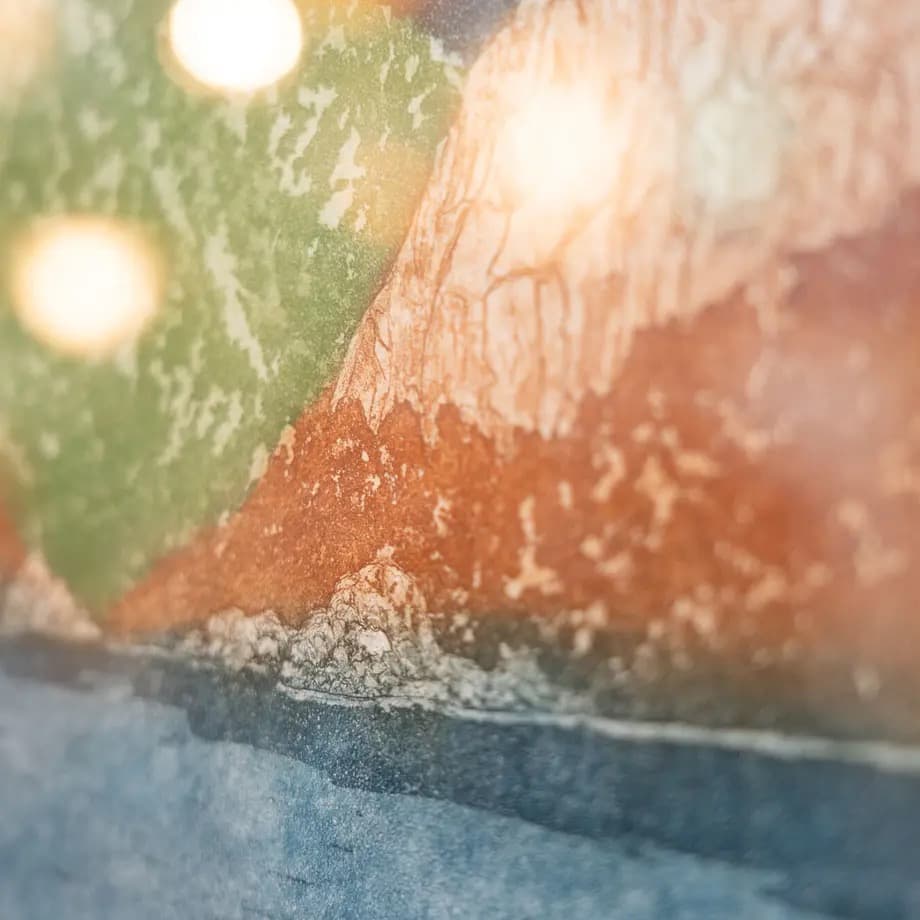 70年代　シルクスクリーン　アート　作品　額縁