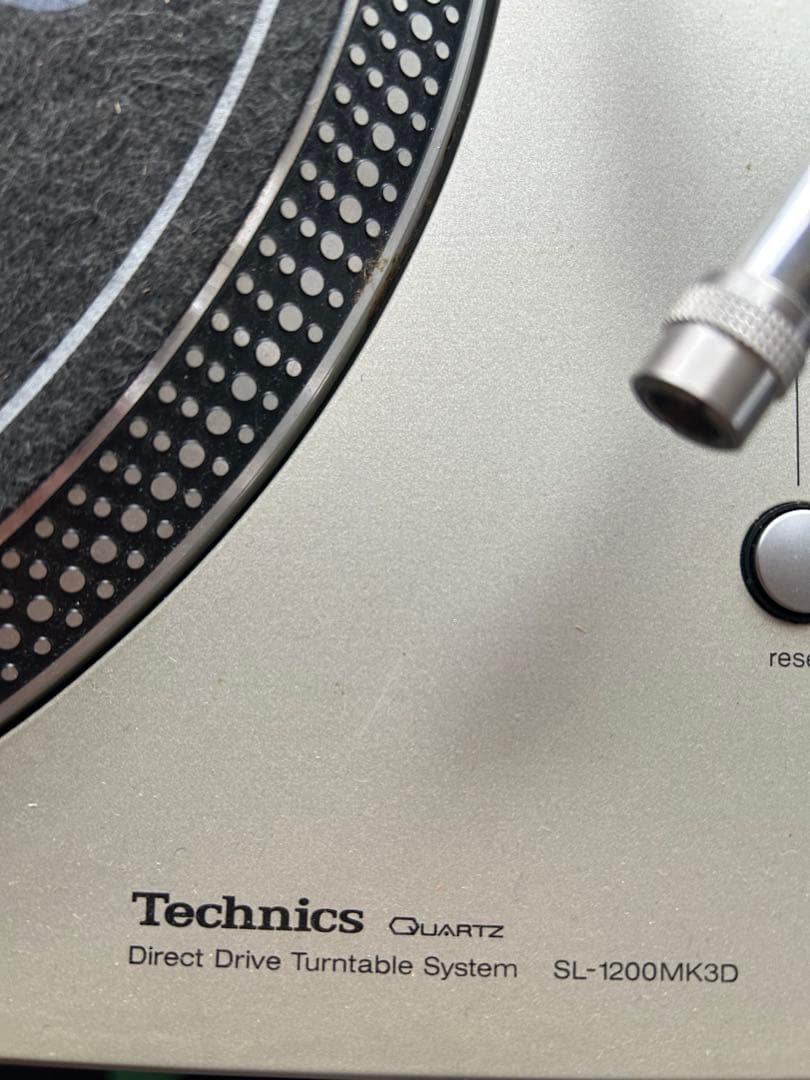 Technics SL-1200 MK3D ターンテーブル カバー付き