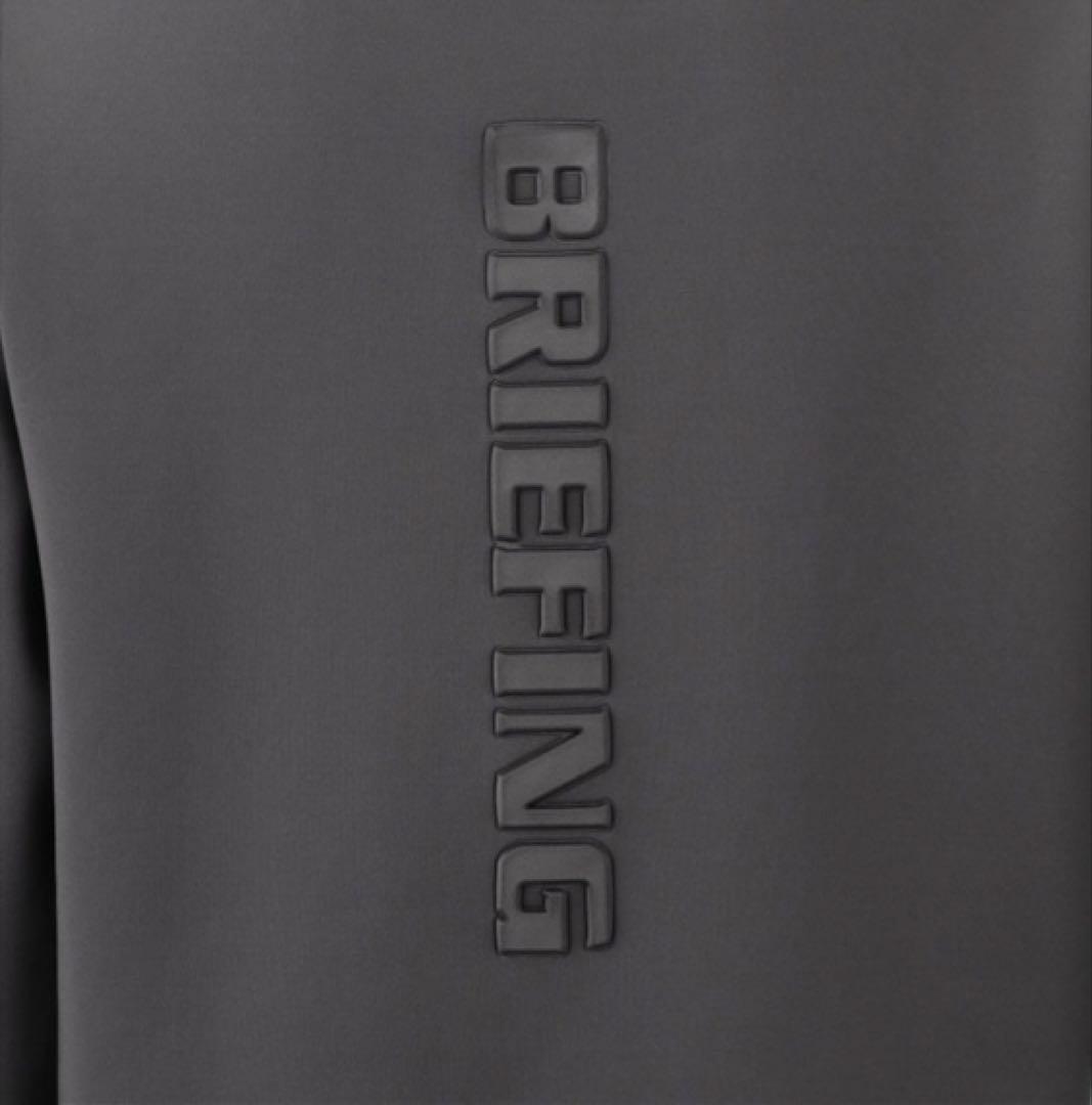 【超美品】ブリーフィング ゴルフ 3D ロゴ クルーネック プルオーバー グレー