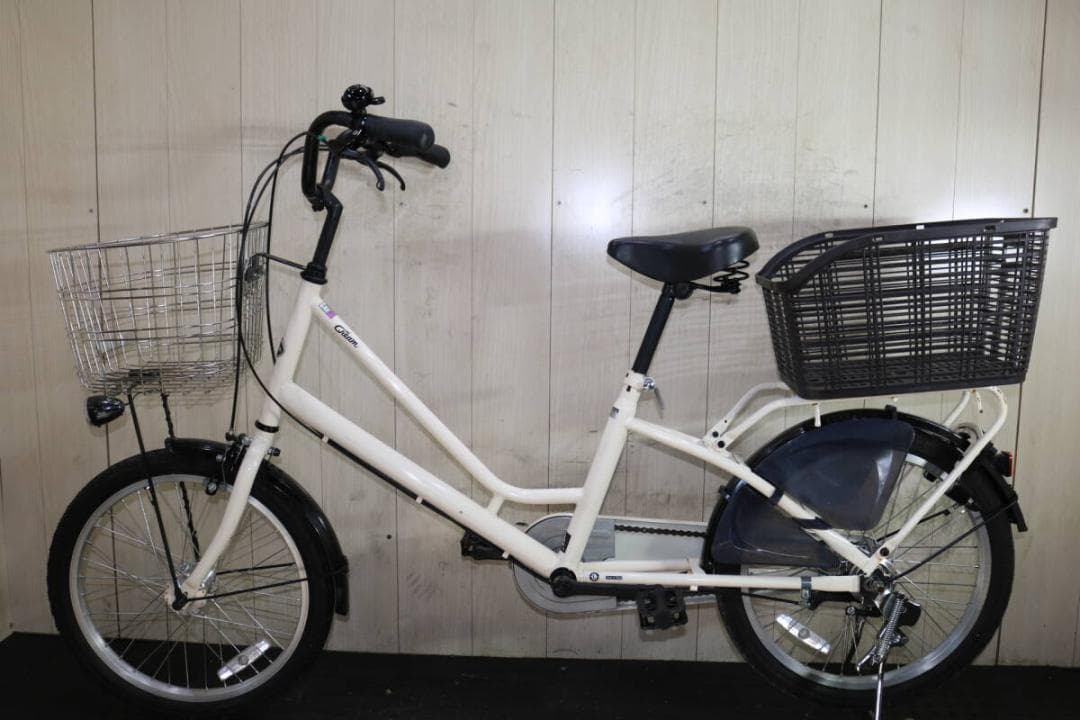 あさひ製CREAMカーゴ 20インチ 内装3段AUTO LED minivelo