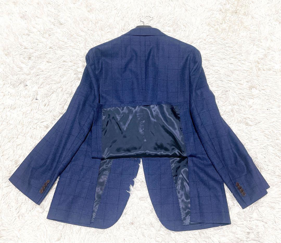 UNIVERSALLANGUAGE 未使用CANONICOネイビーチェックJK