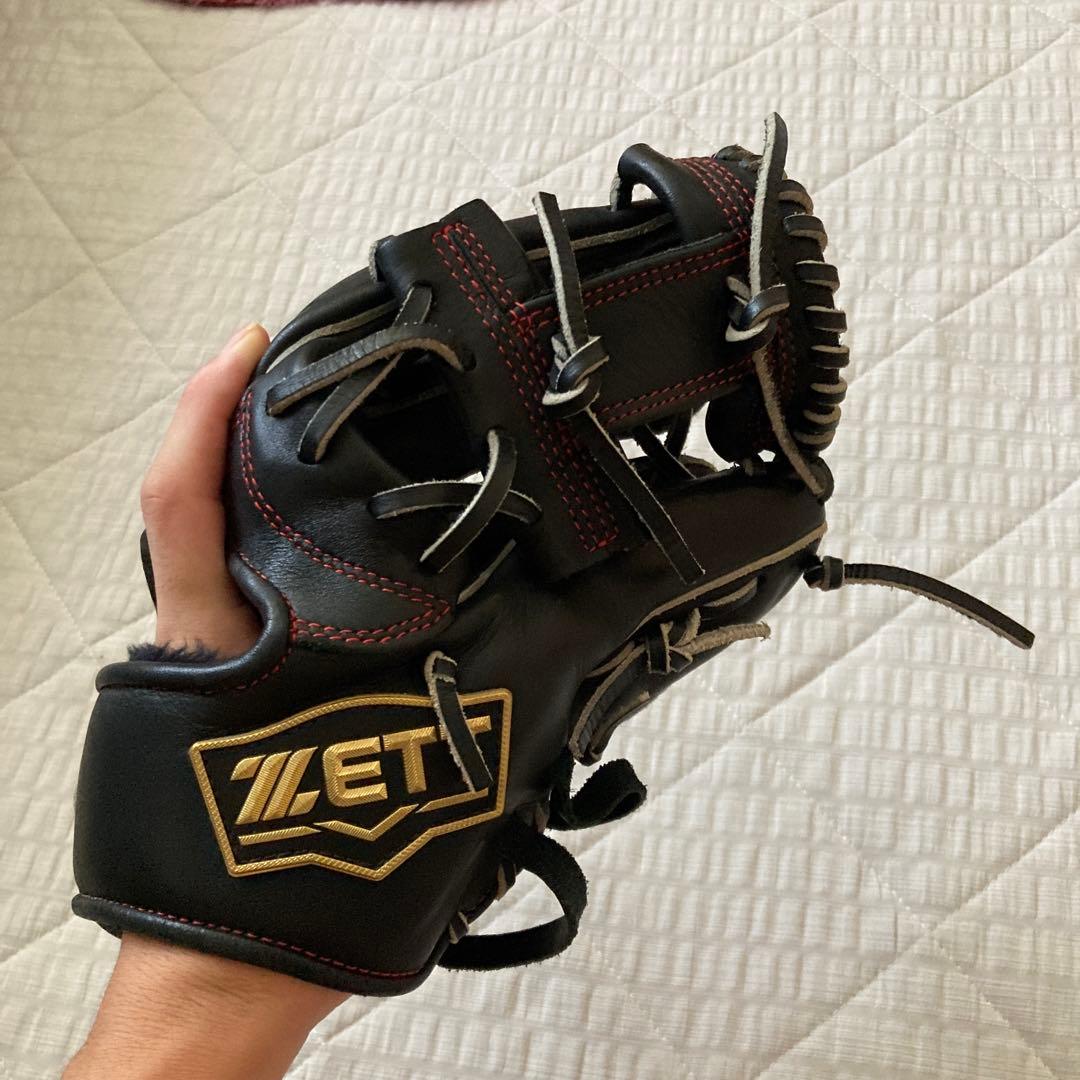 ZETT 硬式グローブ 右手用 黒