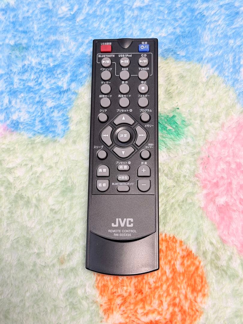 JVC ミニコンポ ウッドコーンスピーカー付き CA-EXS5 新古品