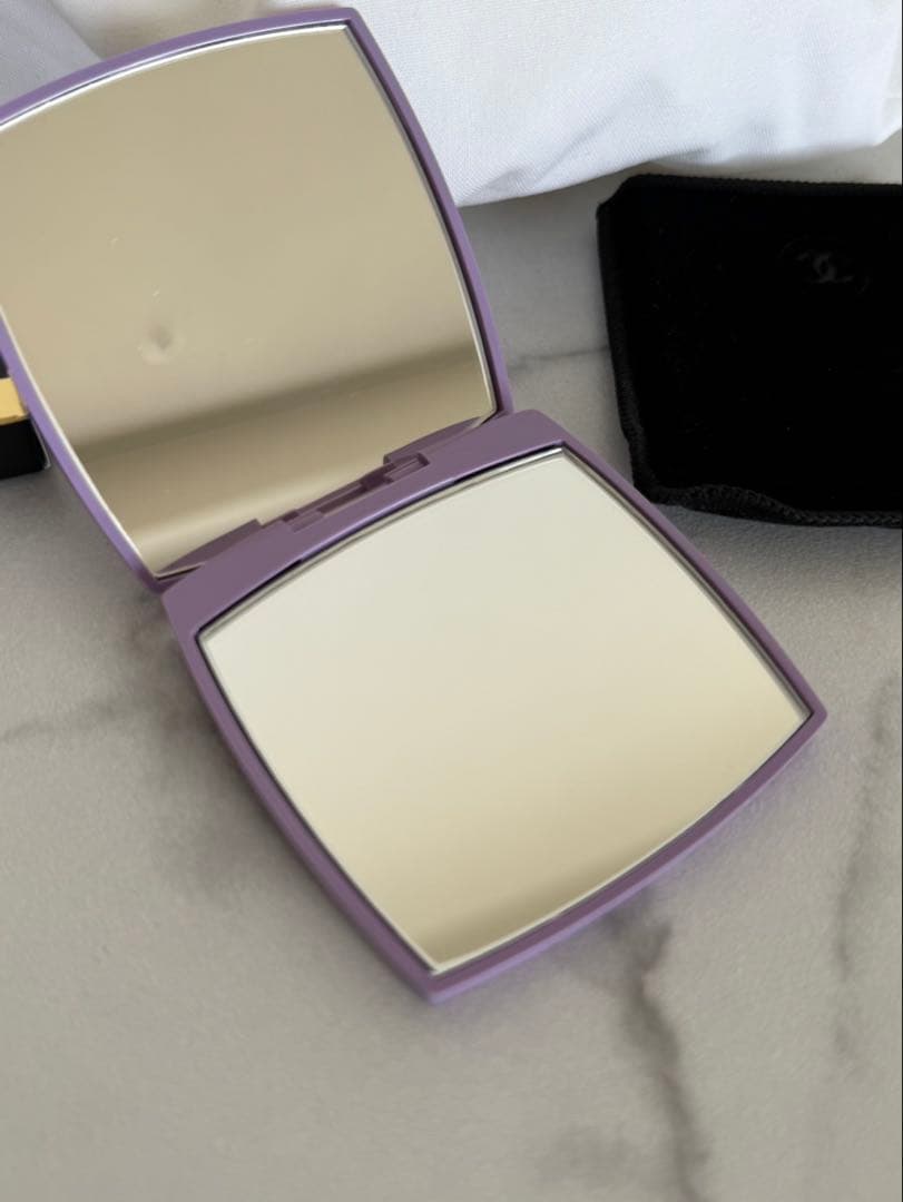 限定カラー CHANEL コンパクトミラー パープル 新品 未使用