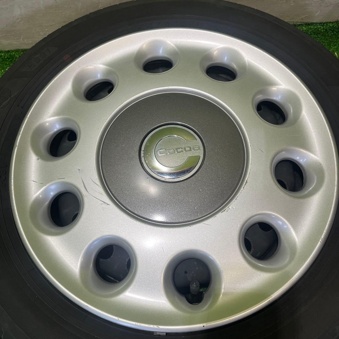 れ① 2本 ココア純正鉄ホイール　155/65R14セット！