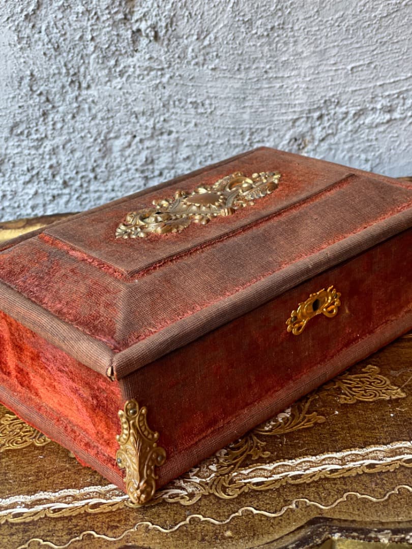 【フランス便】アンティーク ◆ミラー付ジュエリーボックスSALE~2/10迄