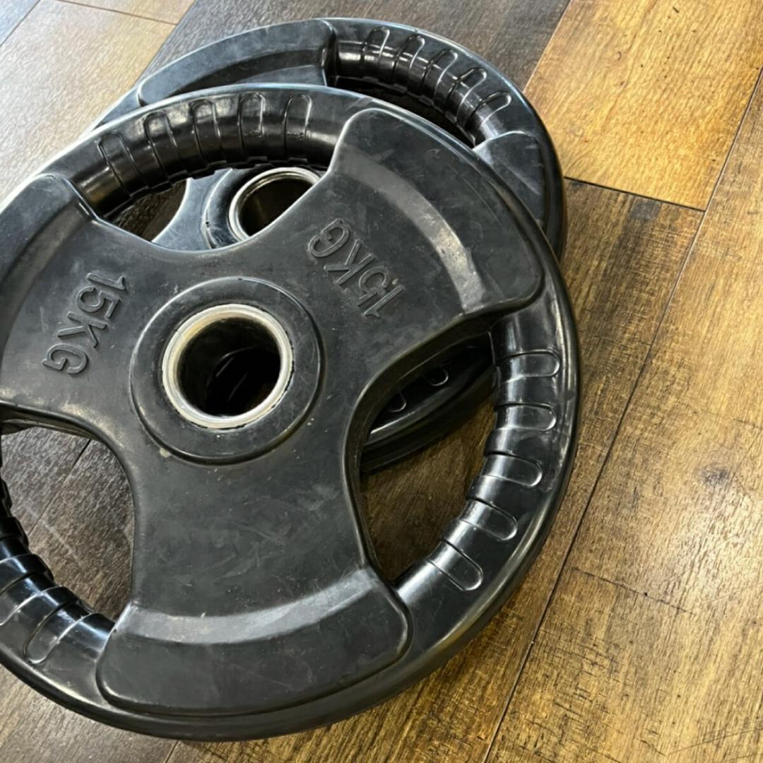 Φ 50mm ラバープレート 15kg 8枚 計120kg SET