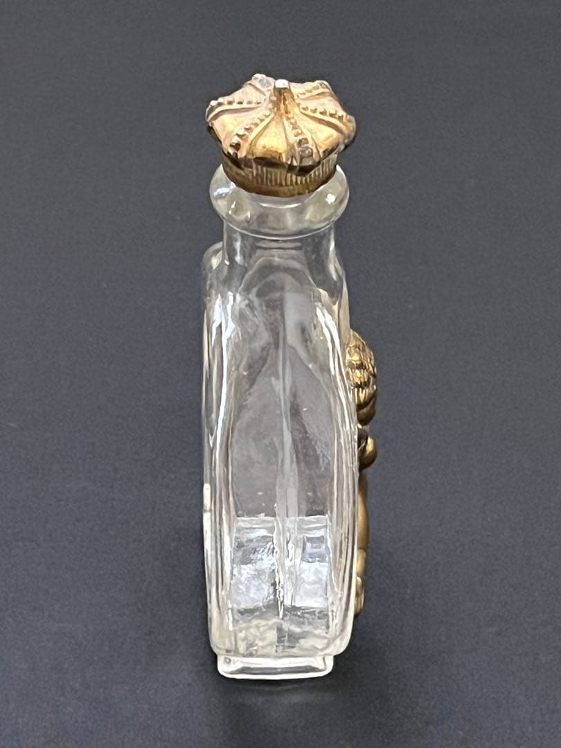 ୨*୧様 アンティークヴィンテージ 香水瓶天使キューピッド 真鍮装飾 ガラスボト